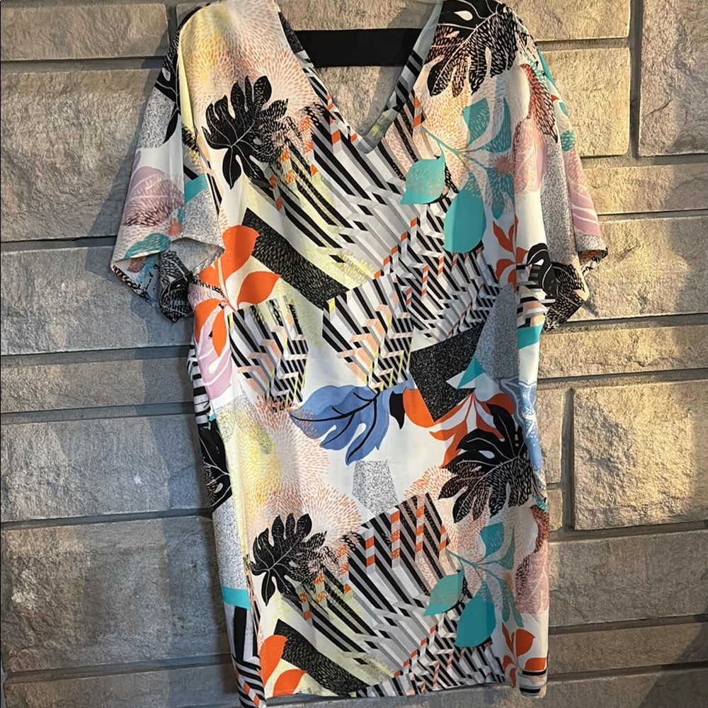 Bar III Geometric Print Dress